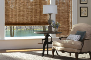 Provenance® Woven Wood Shades in the Living Room 