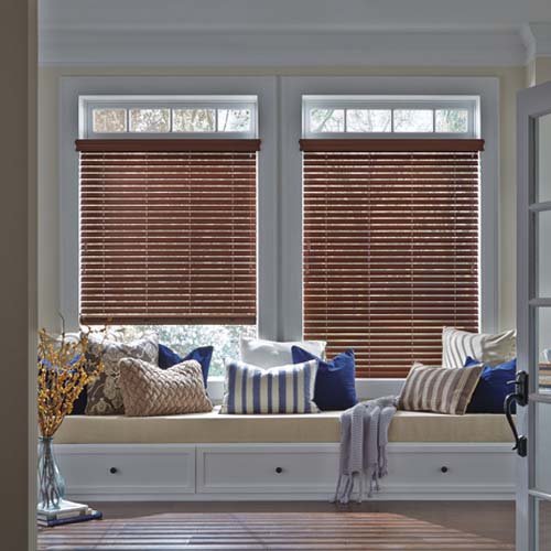 Everwood® Alternative Wood Blinds in Living Room