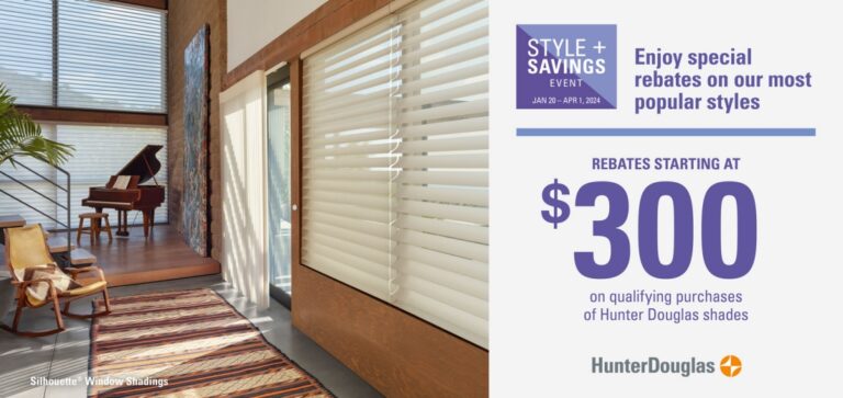 Hunter Douglas 2024 Winter Rebates